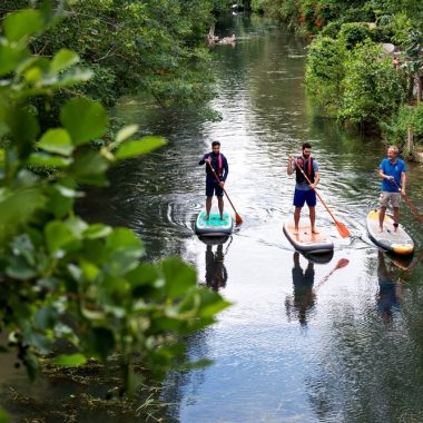 Animation de Stand-up Paddle sur la Marne avec initiation et balade encadrée