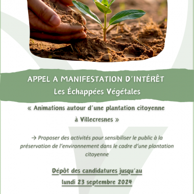 Appel à Manifestation d’Intérêt (AMI) – « Les Échappées Végétales »