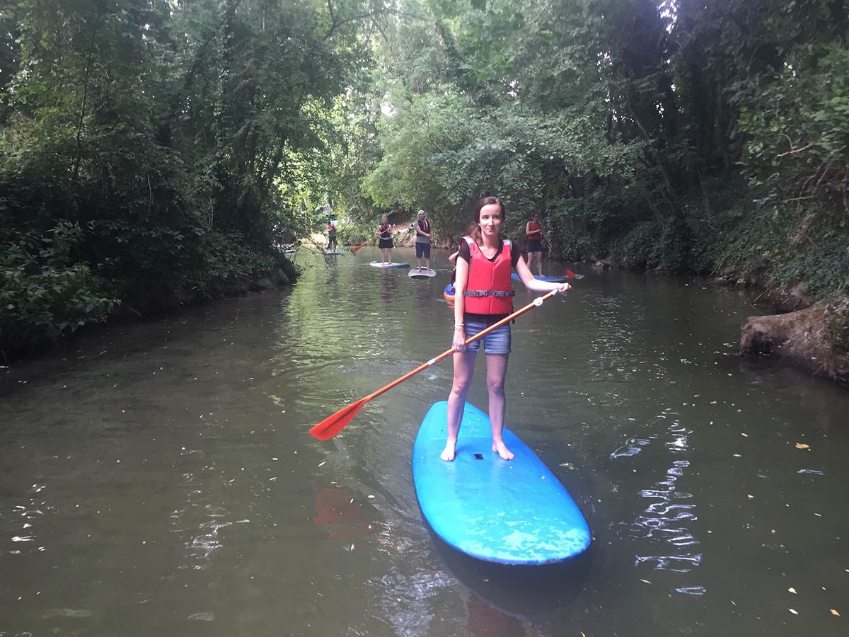 stand-up paddle sur la Marne