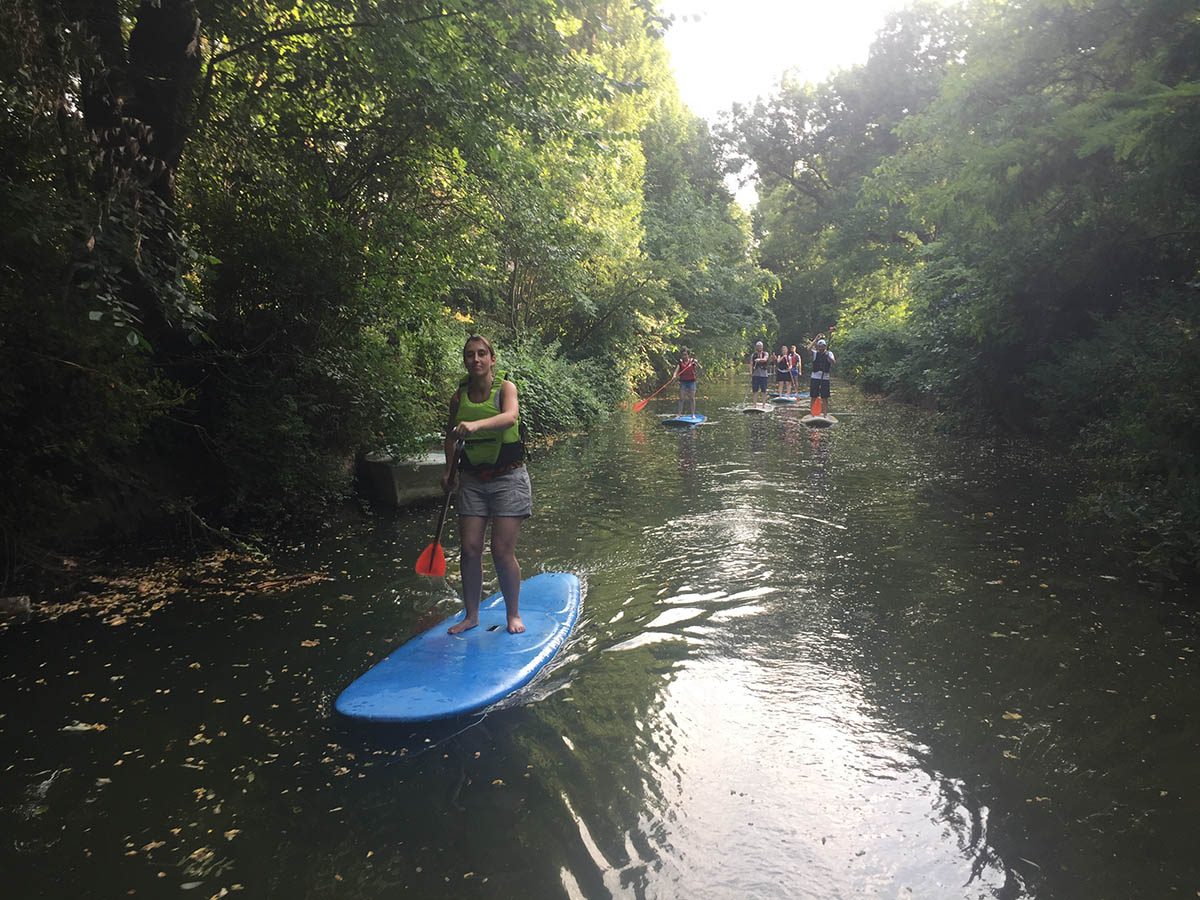 stand-up paddle sur la Marne