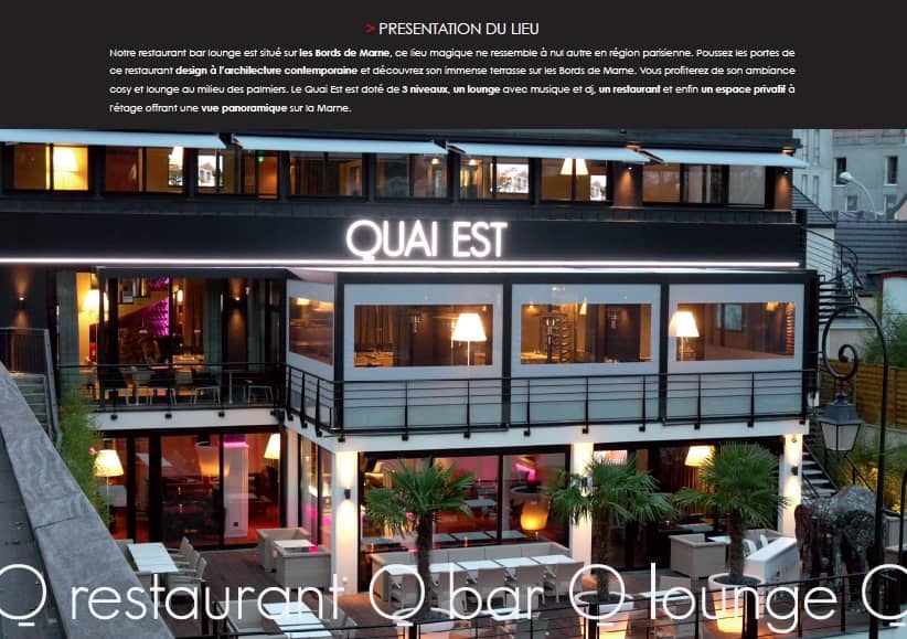 QUAI EST : Restaurant Bar Lounge - 0