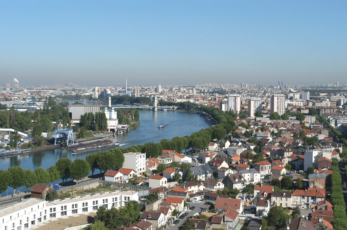 Alfortville vue du ciel