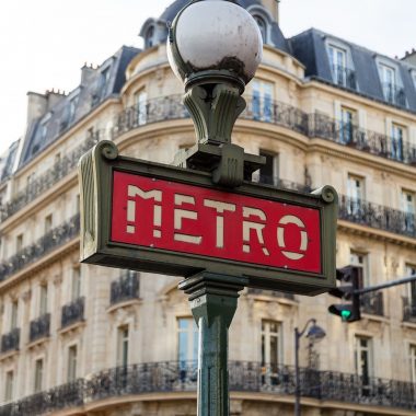 panneau metro paris