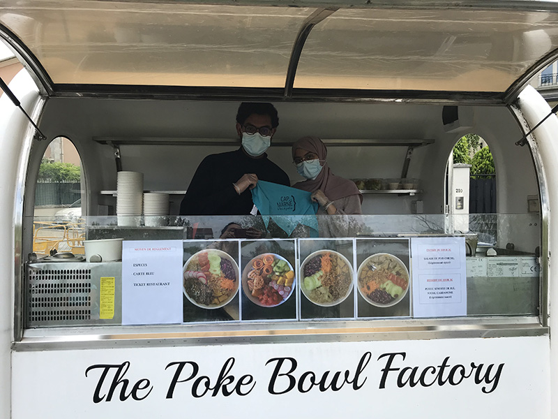 Food truck Poké Bowl Factory grande marche Cap sur la Marne