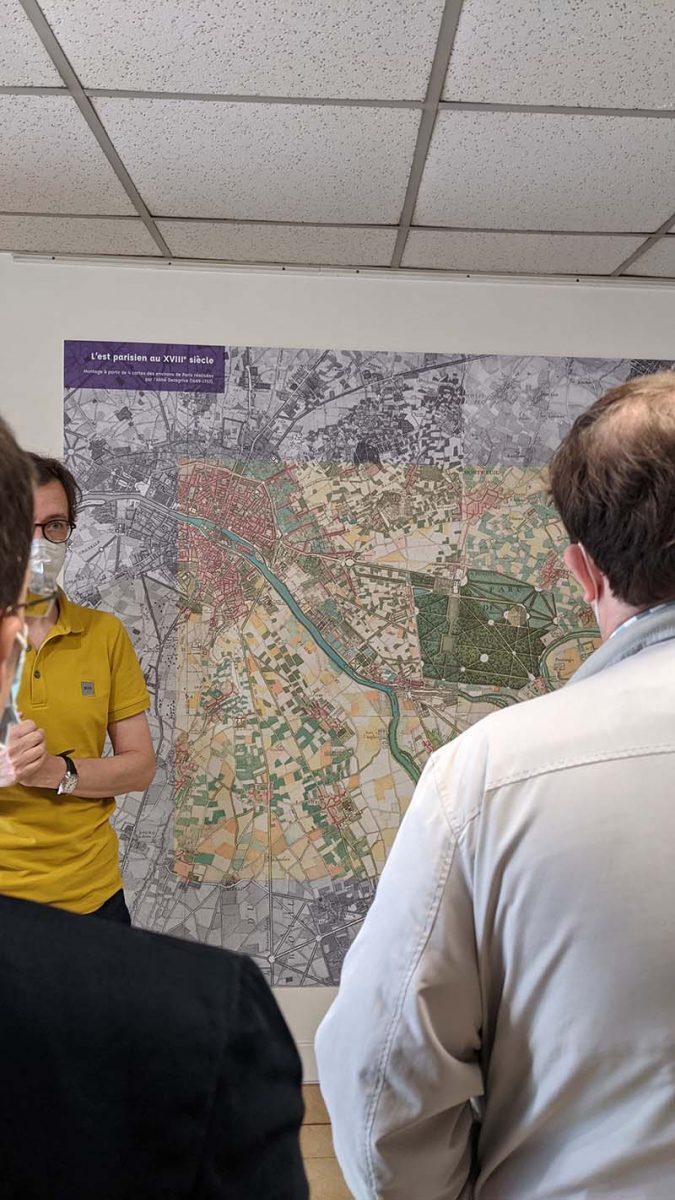 Carte de l'est parisien au musée de Nogent