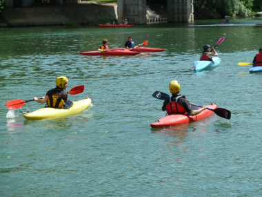 Canoe sur la Marne enfants