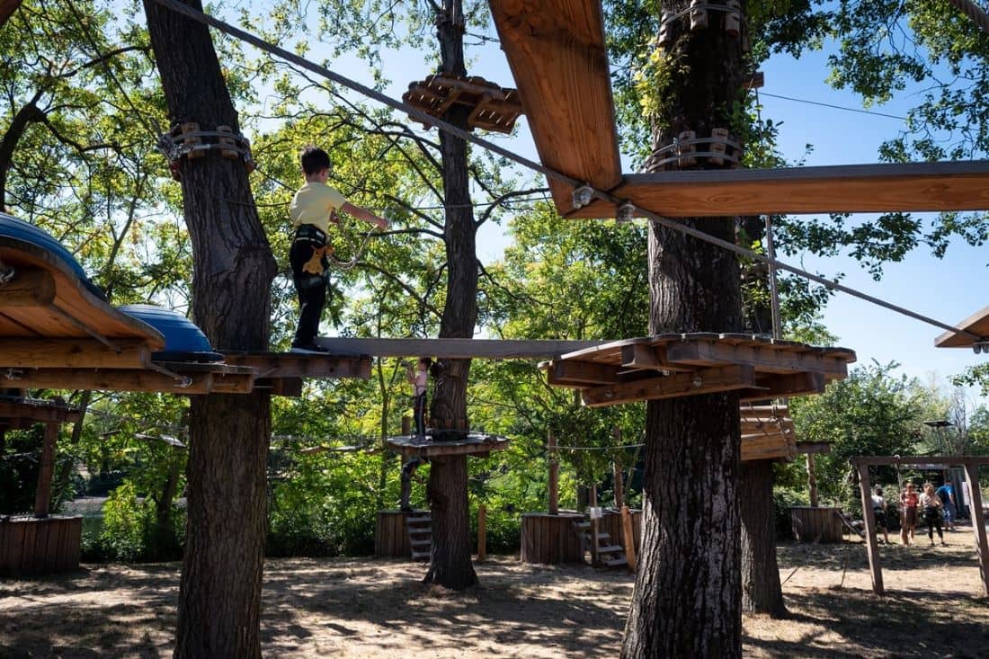 Accrobranche au parc des sports de Choisy