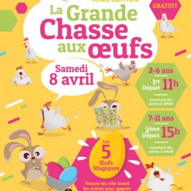 la Grande Chasse aux Oeufs au parc du Grand Godet