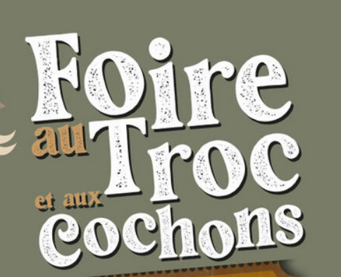 Affiche de la Foire au Troc et aux Cochons de Champigny-sur-Marne