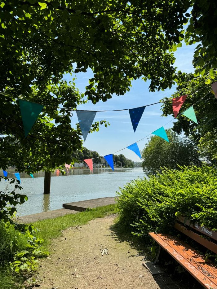 Bords de Marne à la pointe du parc de l'Île des Ravageurs de Créteil