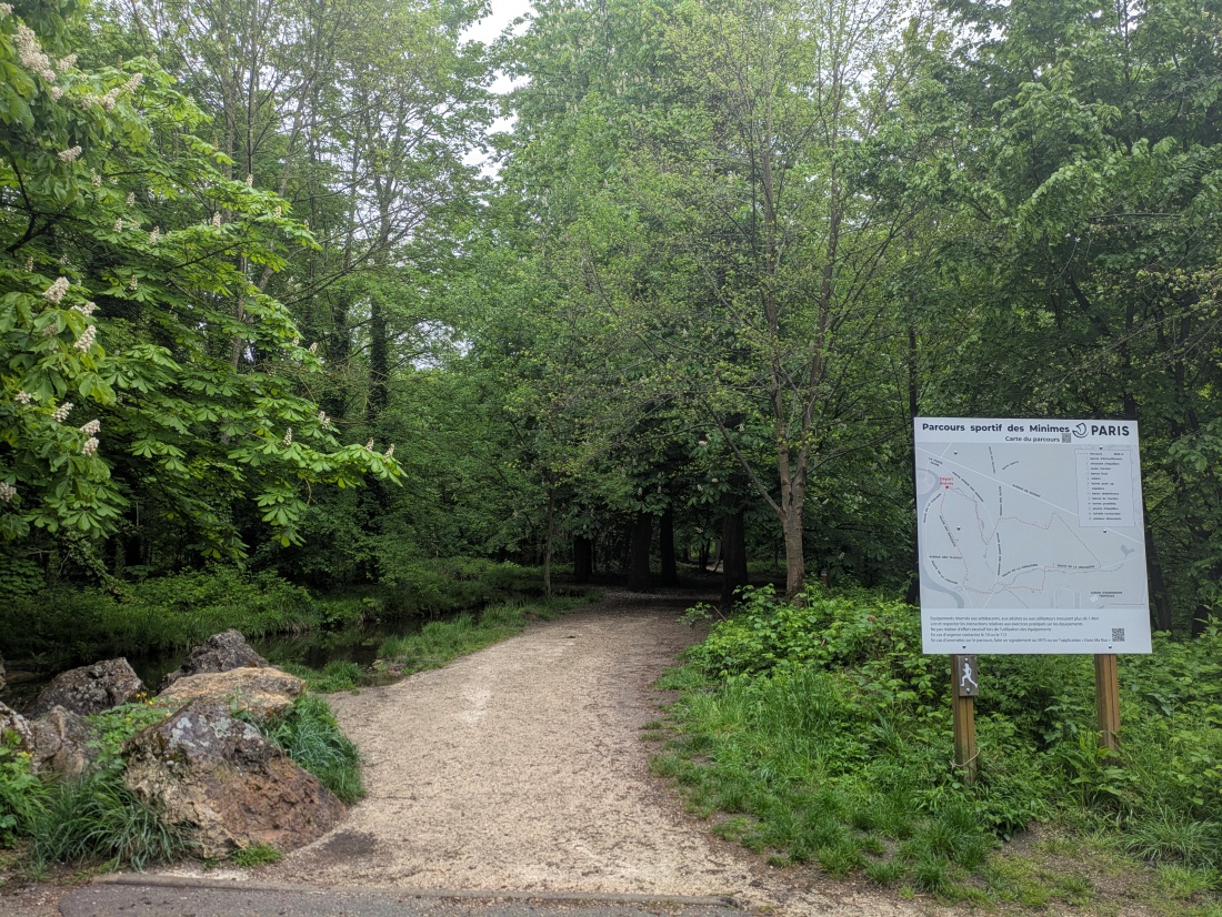 Départ du parcours sportif des Minimes au bois de Vincennes