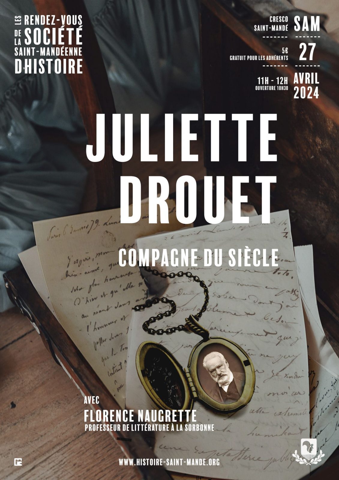 Conférence : Juliette Drouet : compagne de Victor Hugo - 0