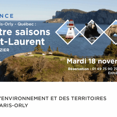 Conférence – Au départ de Paris-Orly : Québec, les quatre saisons du Saint-Laurent