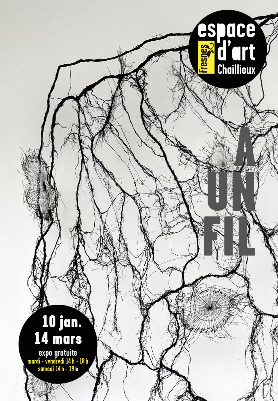 À un fil… Exposition à l’Espace d’Art Chaillioux