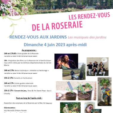 Rendez-vous aux Jardins à la Roseraie du Val-de-Marne