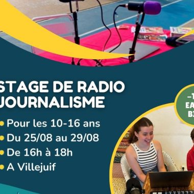 Stage Radio Journalisme Enfants & Ados