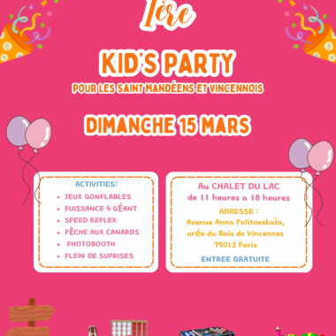 Kid&rsquo;s Party au Chalet du Lac
