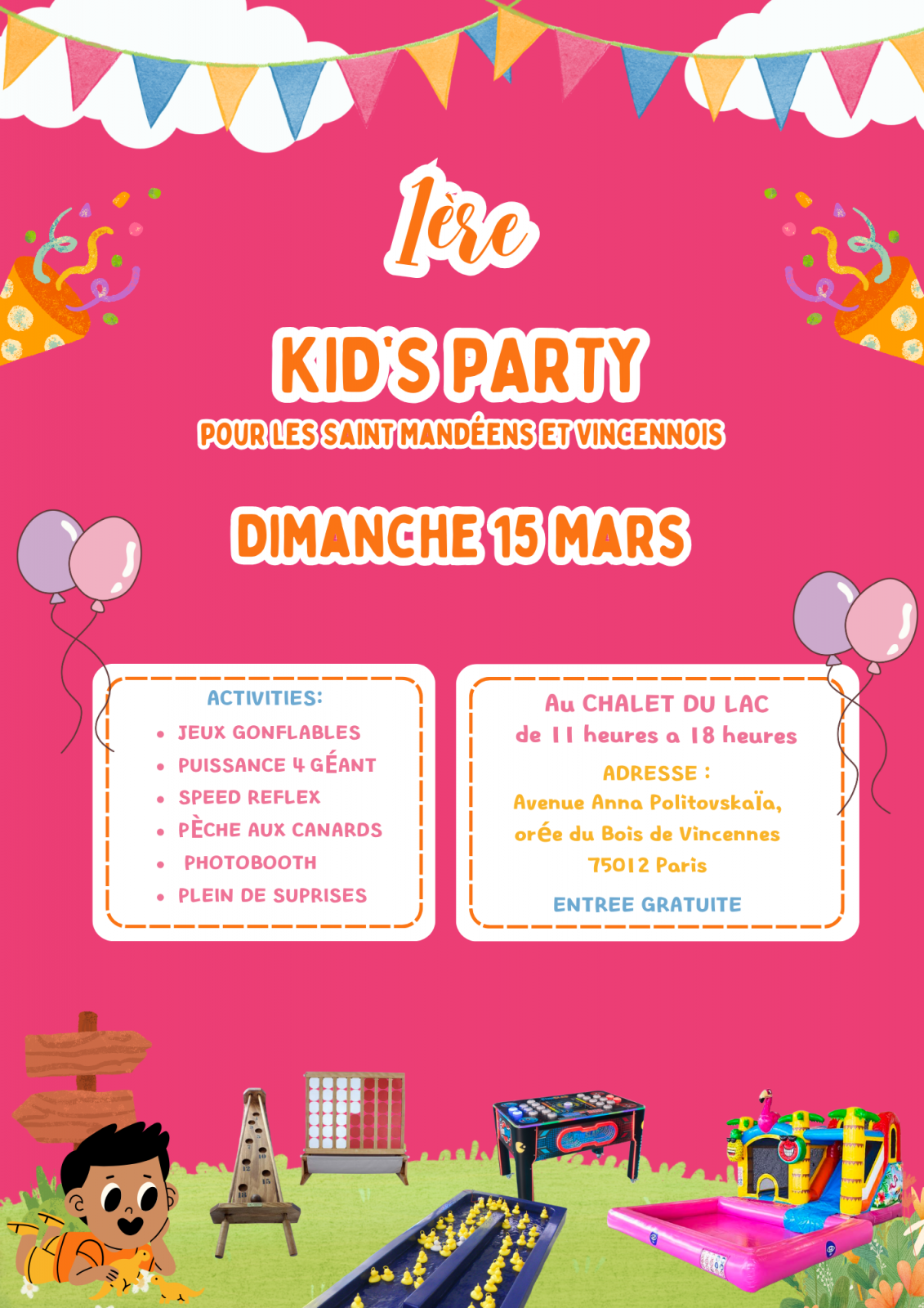 Kid&rsquo;s Party au Chalet du Lac