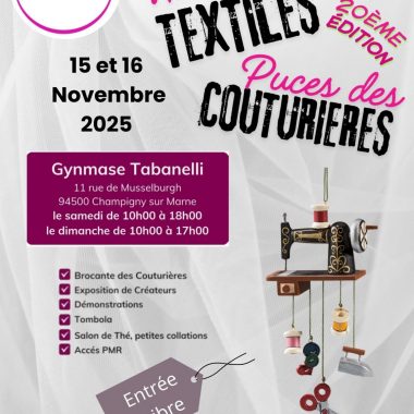 Puces des Couturières et expositions d’Arts Textiles
