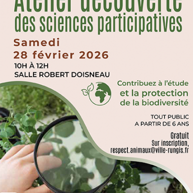 Atelier de découverte des sciences participatives