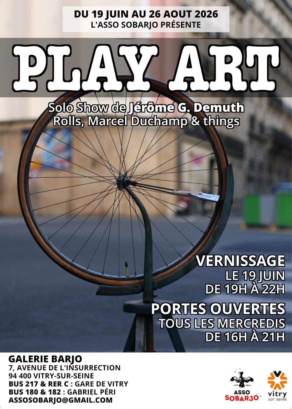 PLAY ART vernissage de l&rsquo;exposition Street-Art de Jérome G. Demuth