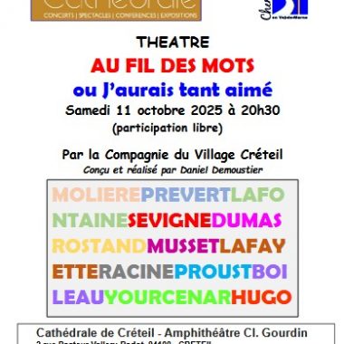 Thétre à la Cathédrale : Au fil des mots