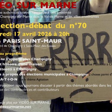 PROJECTION-DÉBAT du n°70 de VIDÉO SUR MARNE