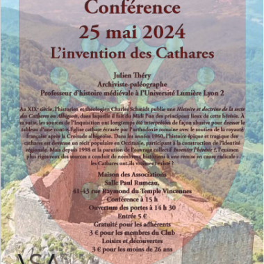 Conférence : L’invention des Cathares