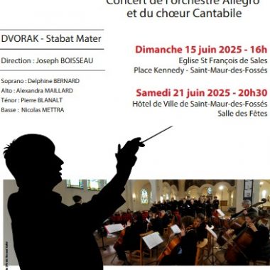 CONCERT CHOEUR CANTABILE DES ATELIERS D’ART & ORCHESTRE ALLEGRO