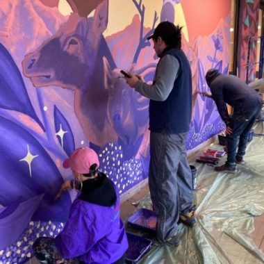 Réalisation d’une fresque collective avec un street artiste – FESTIVAL PHENOMEN’ART