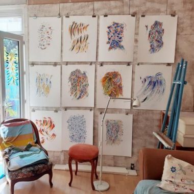 Rencontre au sein d’un atelier, avec l’artiste peintre, Anne-Sophie Fratello