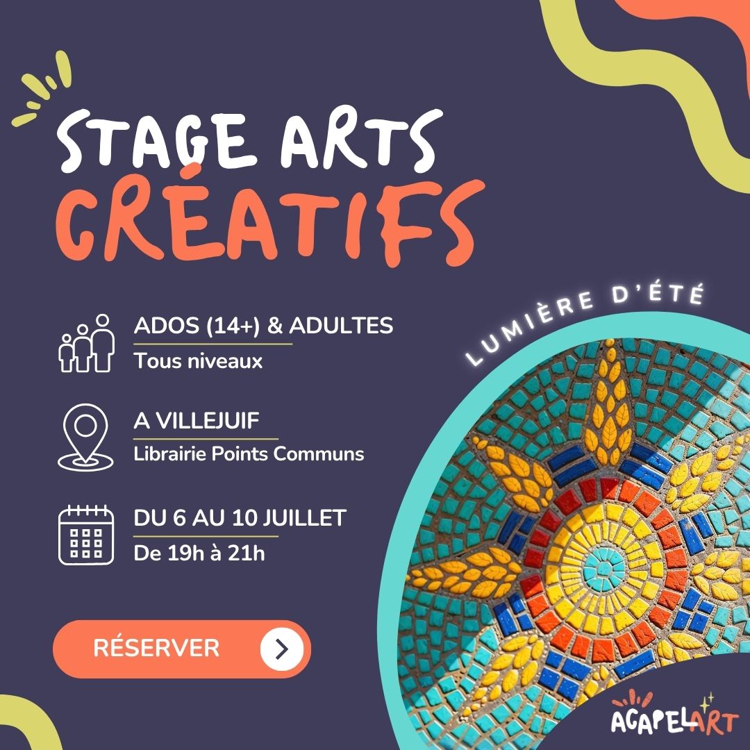 Stage arts créatifs – Lumière d’Été – Villejuif