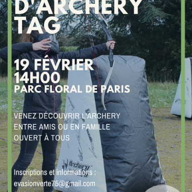 Tournoi Archery Tag au Parc Floral