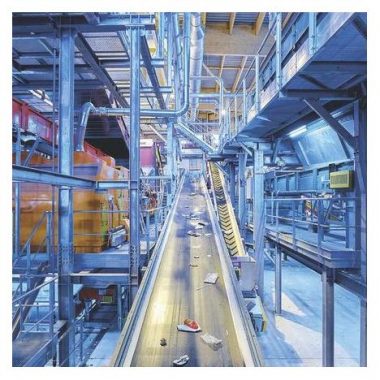 Visite du Centre de tri et de recyclage des déchets de Paris XV