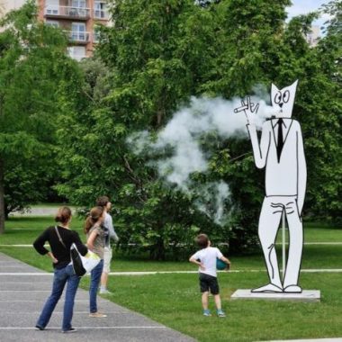 Visite en famille du jardin et des sculptures du MAC VAL