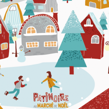 Patinoire de Noël  : Villeneuve sur glace